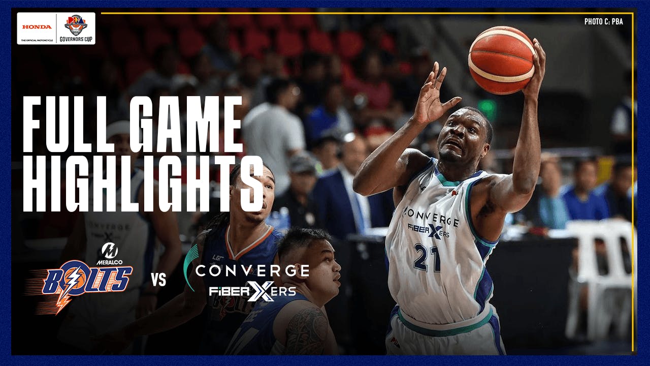 Converge downs Meralco to improve playoff chances | PBA Highlights